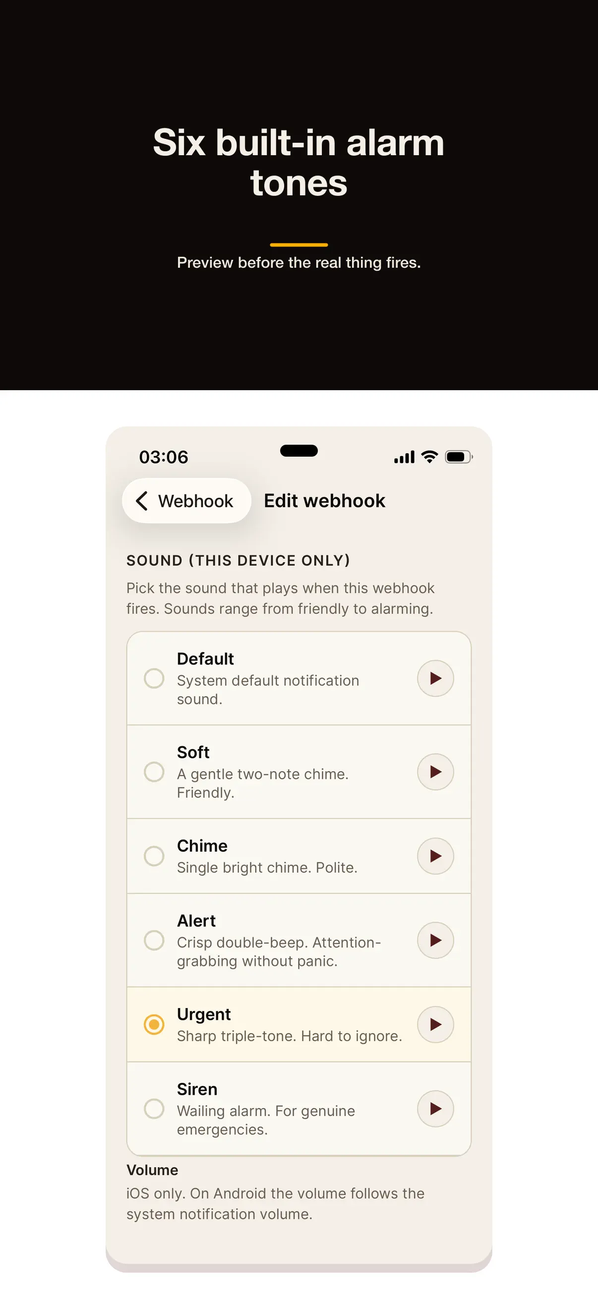 #7. Webhook Notifier (iOS) Ved: Alltrons B.V.