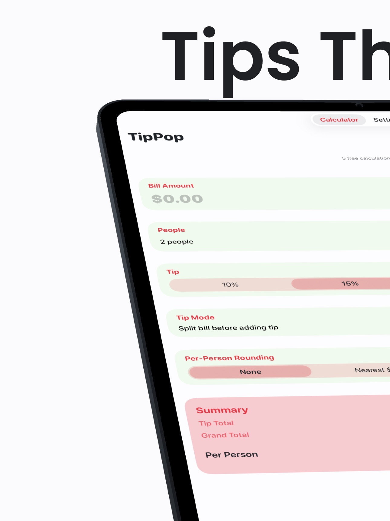 Screenshot 5 of TipPop Tip Calculator