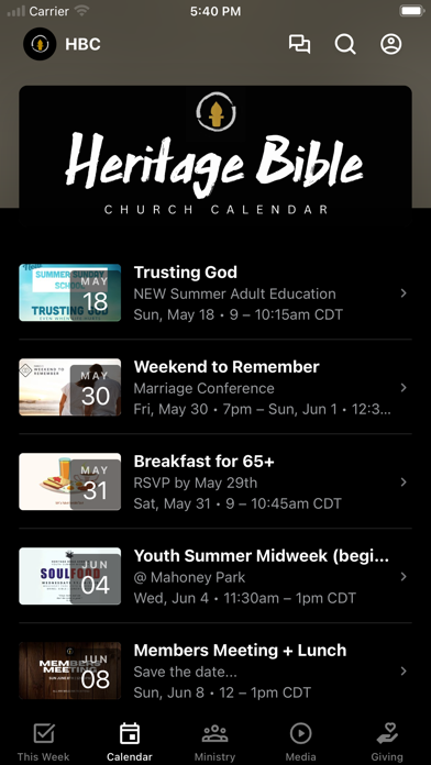Heritage Bible Lincoln, NE Screenshot