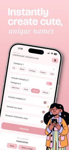 Pretty Username Generator Screenshot 2 of 5