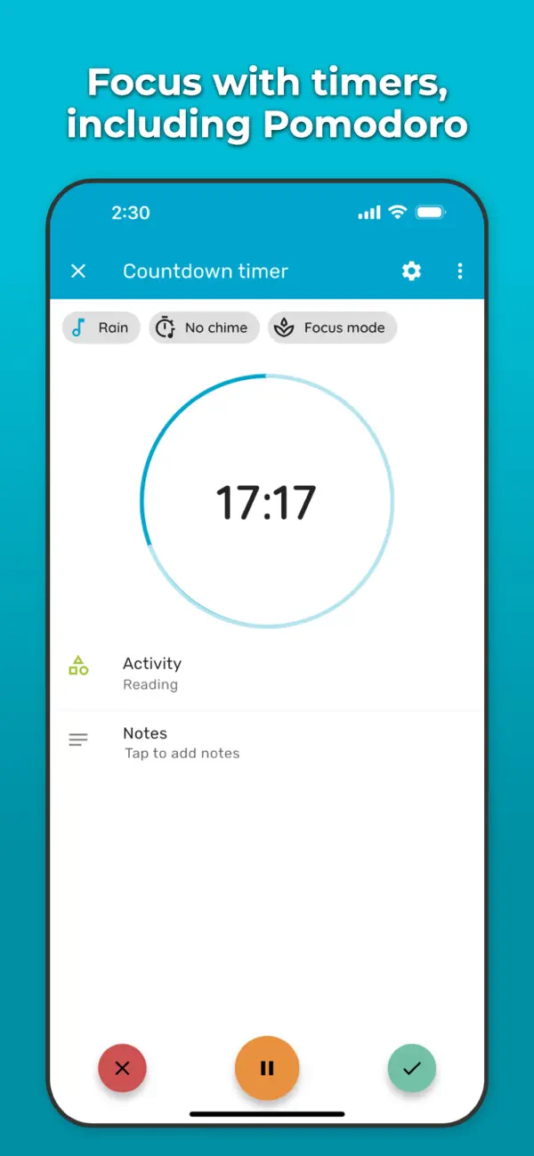 Screenshot #2 pour Suivi du Temps - Timelog