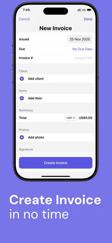 Estimate & Invoice Maker App screenshot 5 of 5