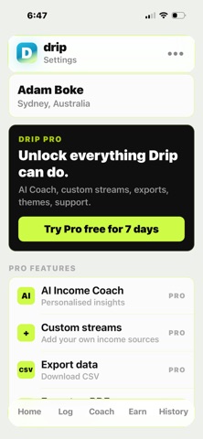 Drip Passive Income Tracker Screenshot 7 of 9