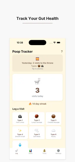 BowelLog - Stool Tracker screenshot 1