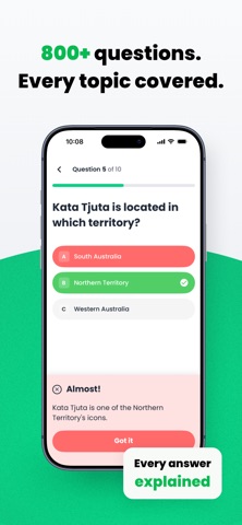 Aussie Citizenship Test 2026 iPhone screenshot