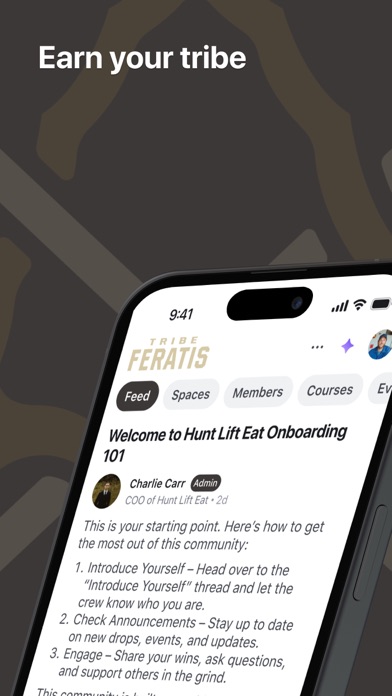 Tribe Feratis iPhone screenshot 1 - Social Networking app