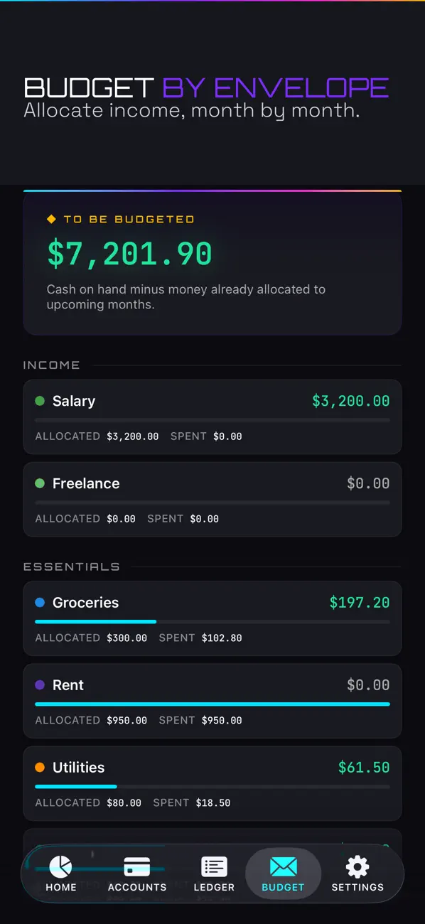 Screenshot #3 pour Franc — Private Money Tracker