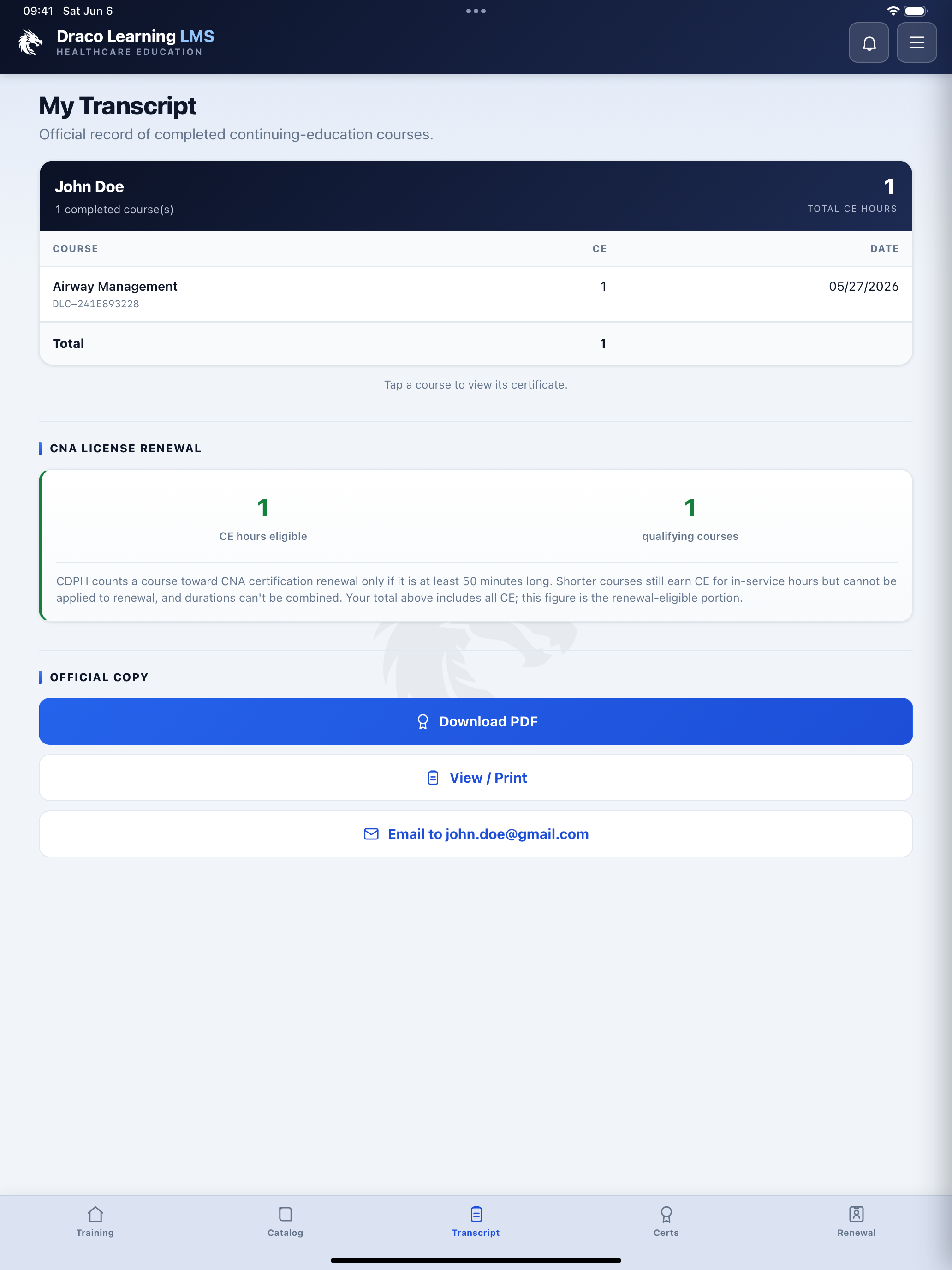 Draco Learning LMS screenshot 12