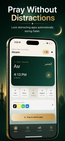 Prayer lock :muslims iPhone screenshot
