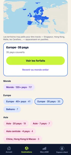 Décall — eSIM de voyage screenshot 3
