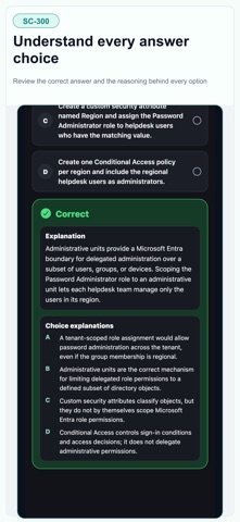 Azure SC-300 Identity Admin Screenshot 6 of 10