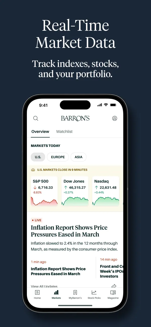 Screenshot #3 pour Barron’s - Investing Insights