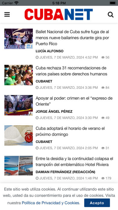 Screenshot 2 of Cubanet App