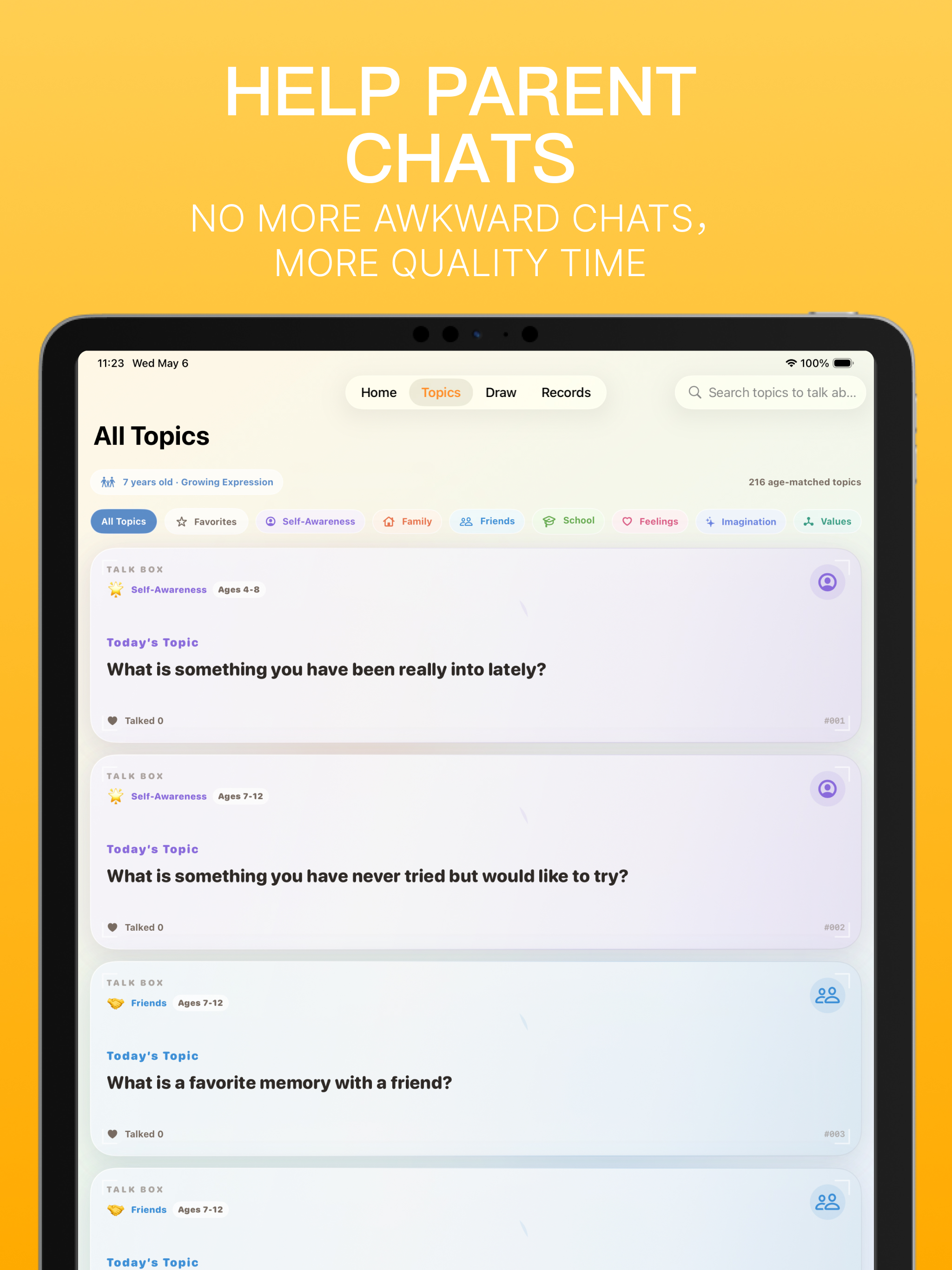 TalkBox - Daily topics