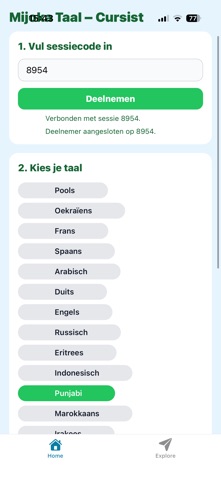 Mijoka Taal Cursist App screenshot