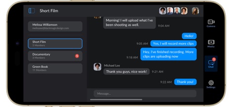Blackmagic Camera - シームレスな共同作業