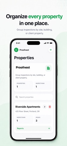 ProofNook: Inspection Reports iPhone screenshot