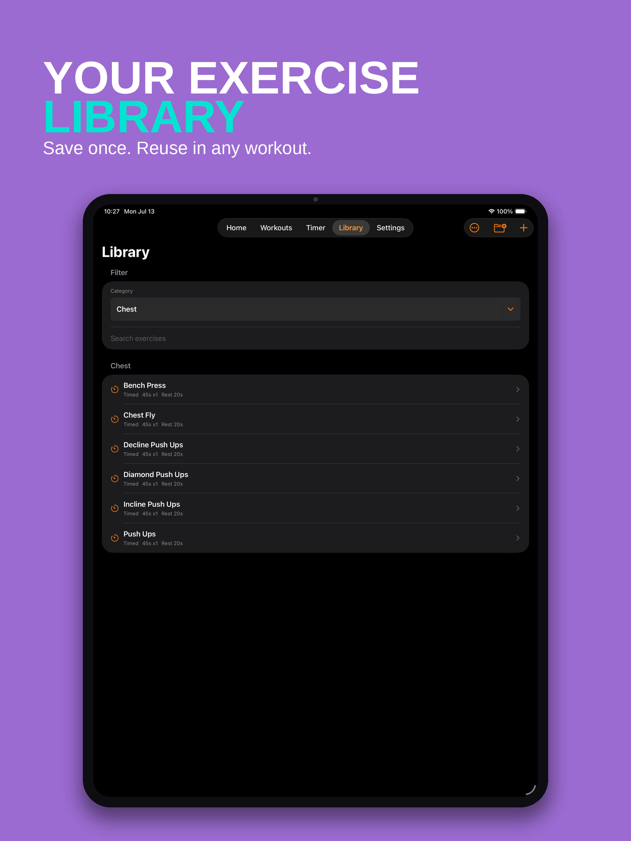 Workout Planner - Pure Tempo screenshot 12