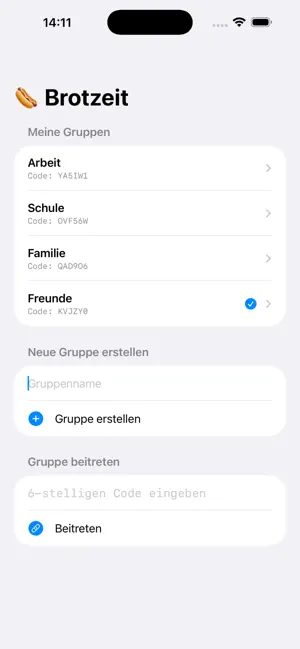 Brotzeit App screenshot 1