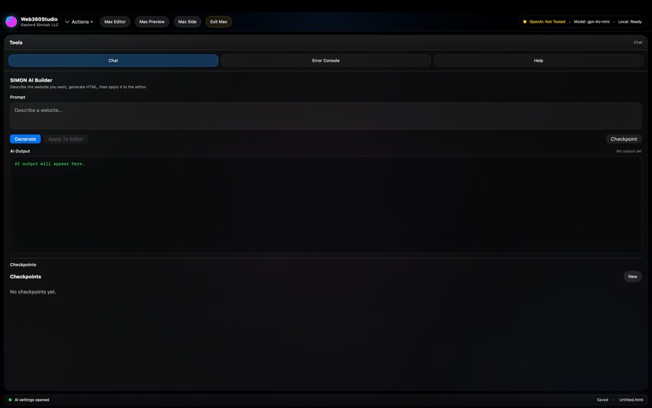 #3. WEB360 STUDIO (macOS) Podle: GAYLORD SINCLAIR