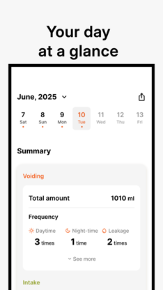Bladderly: Smart Bladder Diary screenshot 5