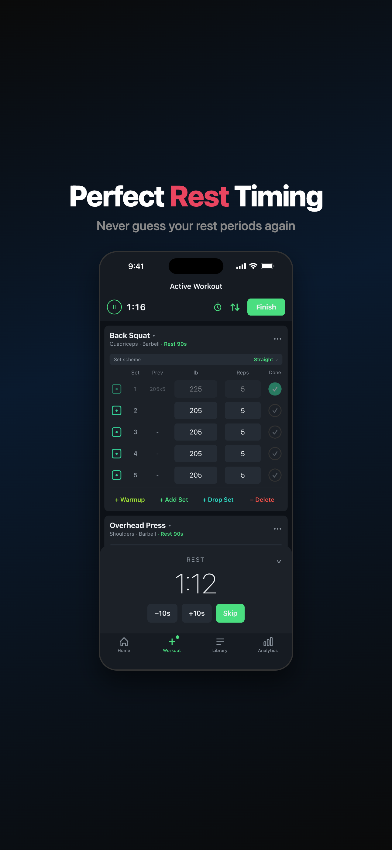 GoLightWeight: Workout Tracker screenshot 6