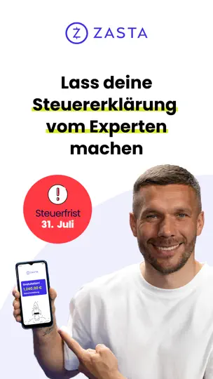 Screenshot von Zasta – Super-App Für Steuern auf dem iPhone 1