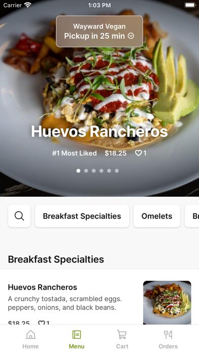 Wayward Vegan iPhone screenshot 2 - Food & Drink app