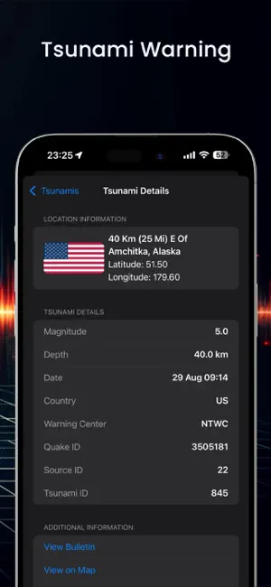My Earthquake Alerts Feed Map iPhone screenshot 5