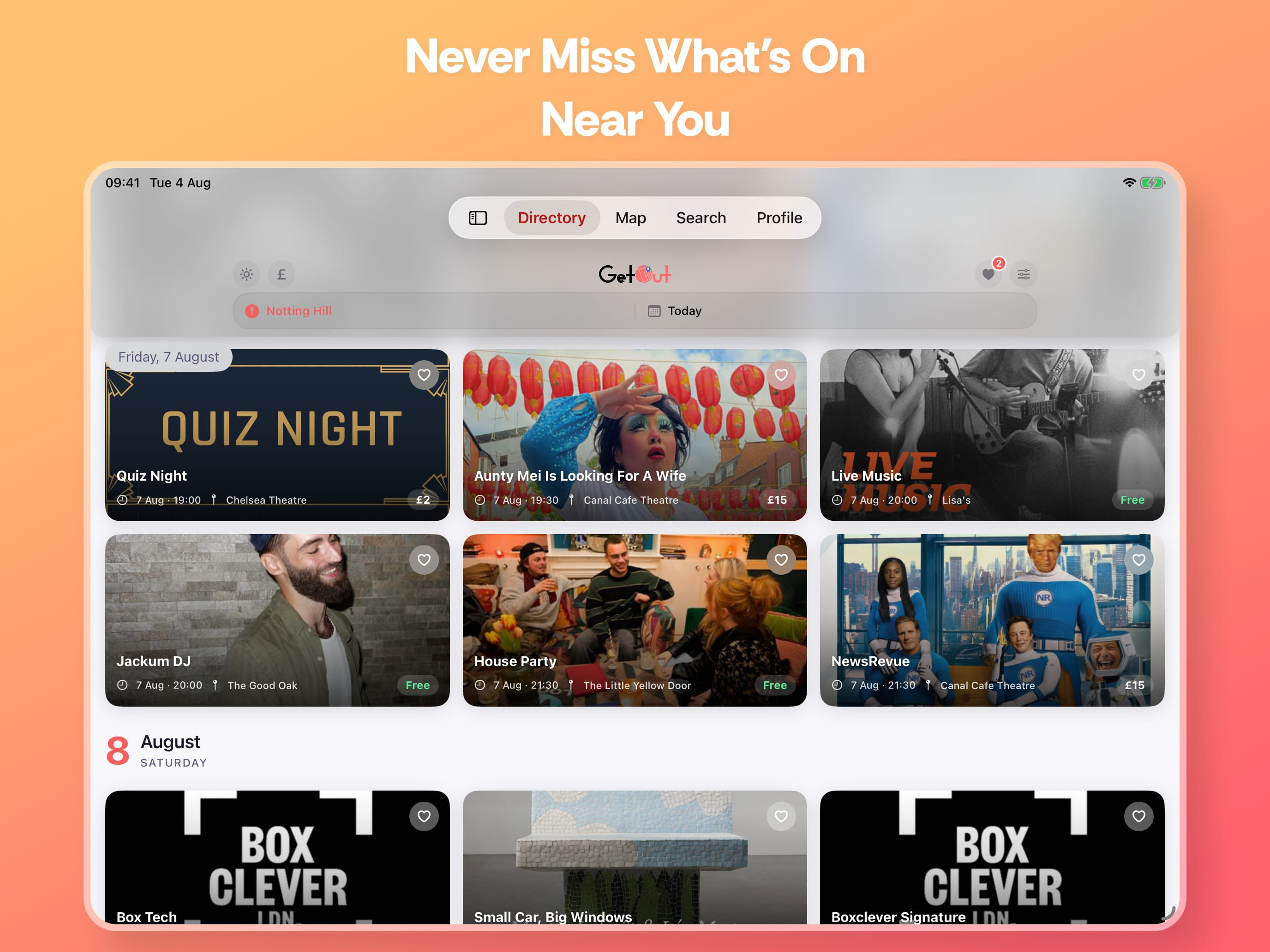 GetOut: Local Events Near You screenshot 8