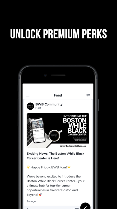 Boston While Black iPhone screenshot 3 - Social Networking app