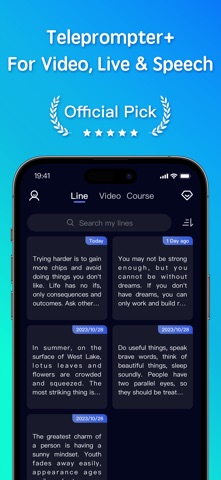 Teleprompter-Record Script Screenshot 1 of 6