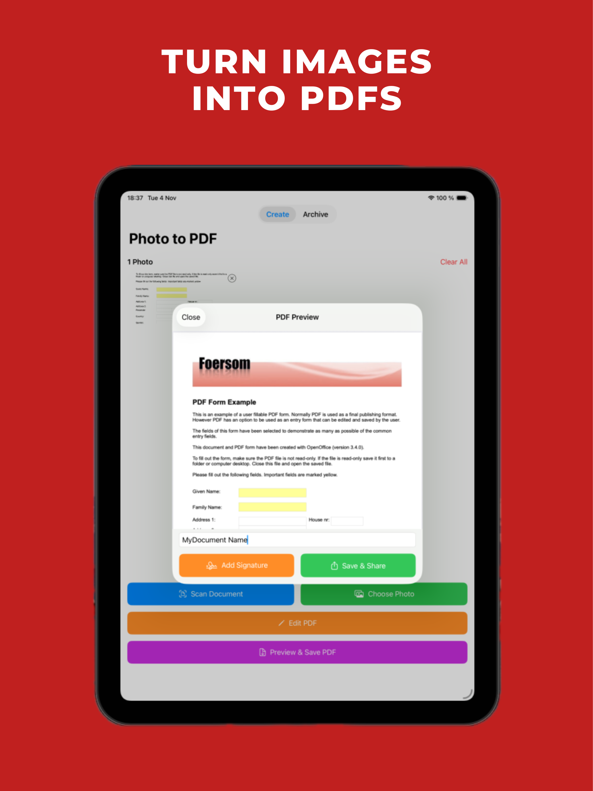 PhotoToPDF: Image to PDF