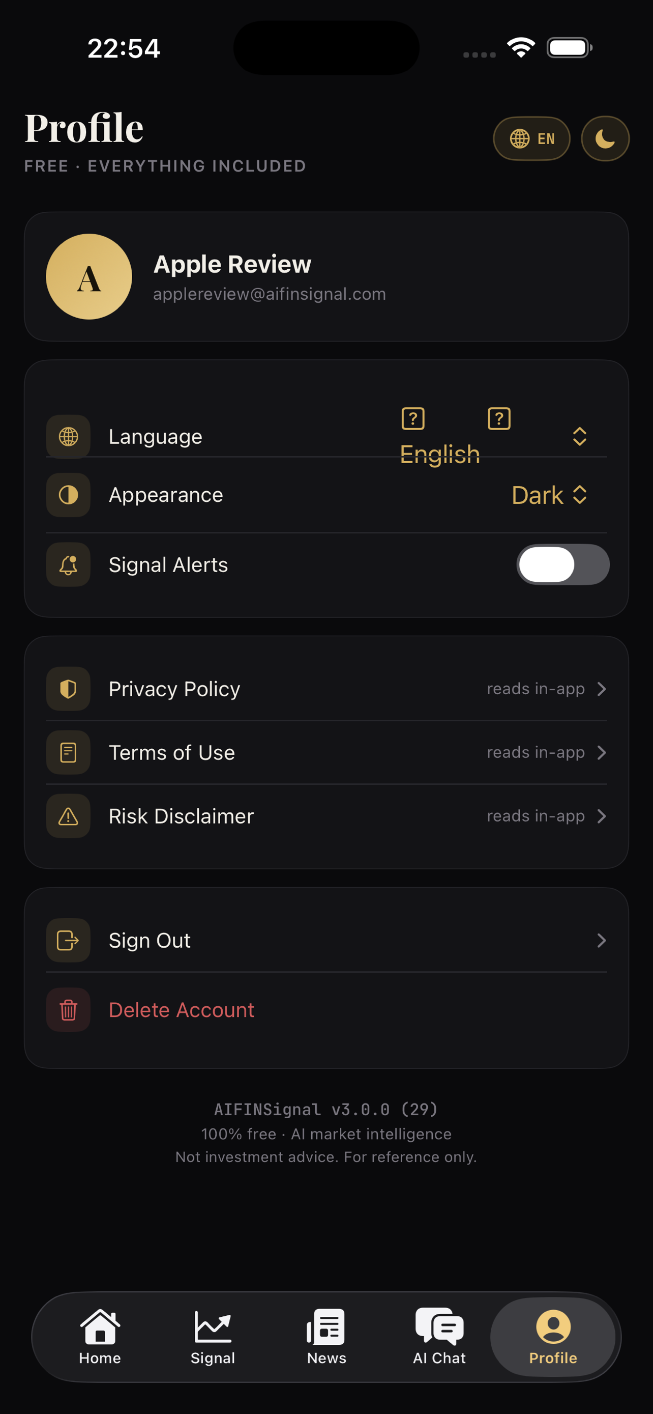 AIFiNSignal screenshot 5