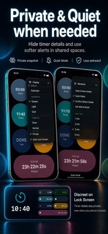Live Timers on Lock Screen Screenshot 9 of 10