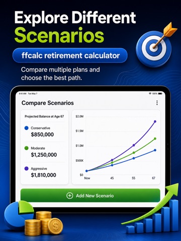 Retirement Calculator Tracker iPad screenshot