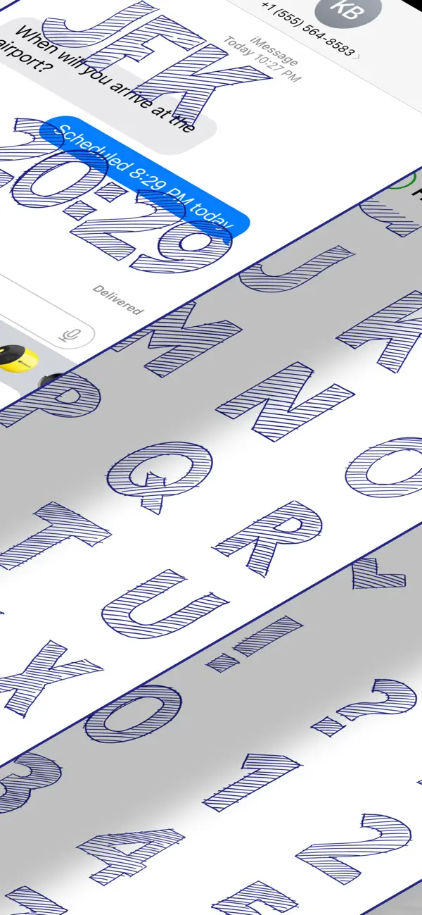 Screenshot #3 pour Doodle ABC: Lettres Schraffées
