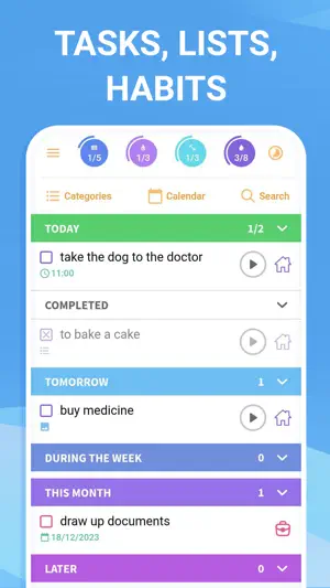 To-do list, tasks planner screenshot 1