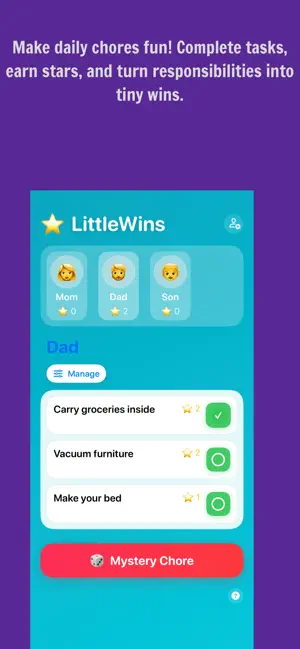 LittleWins chore Tracker screenshot 2