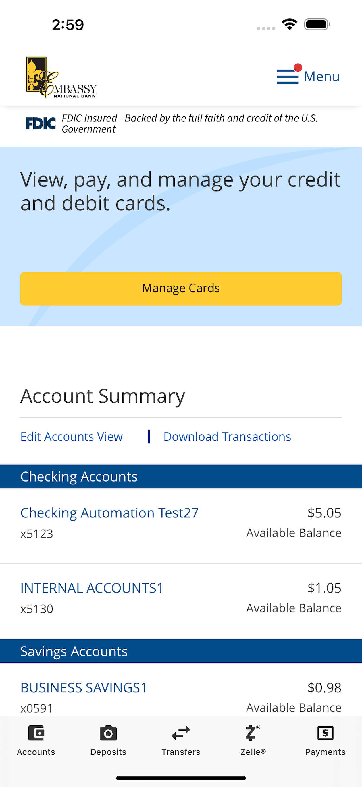 Embassy Mobile Banking