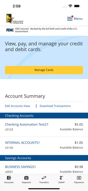 Embassy Mobile Banking screenshot 3