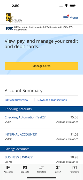 Embassy Mobile Banking Screenshot 3 of 6