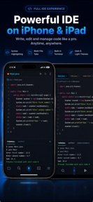 Code IDE: Python Java C++ Html screenshot