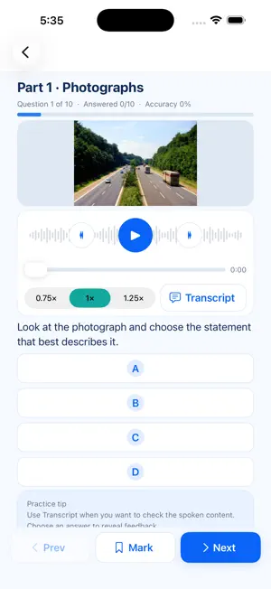 TOEIC Practice Test + screenshot 3