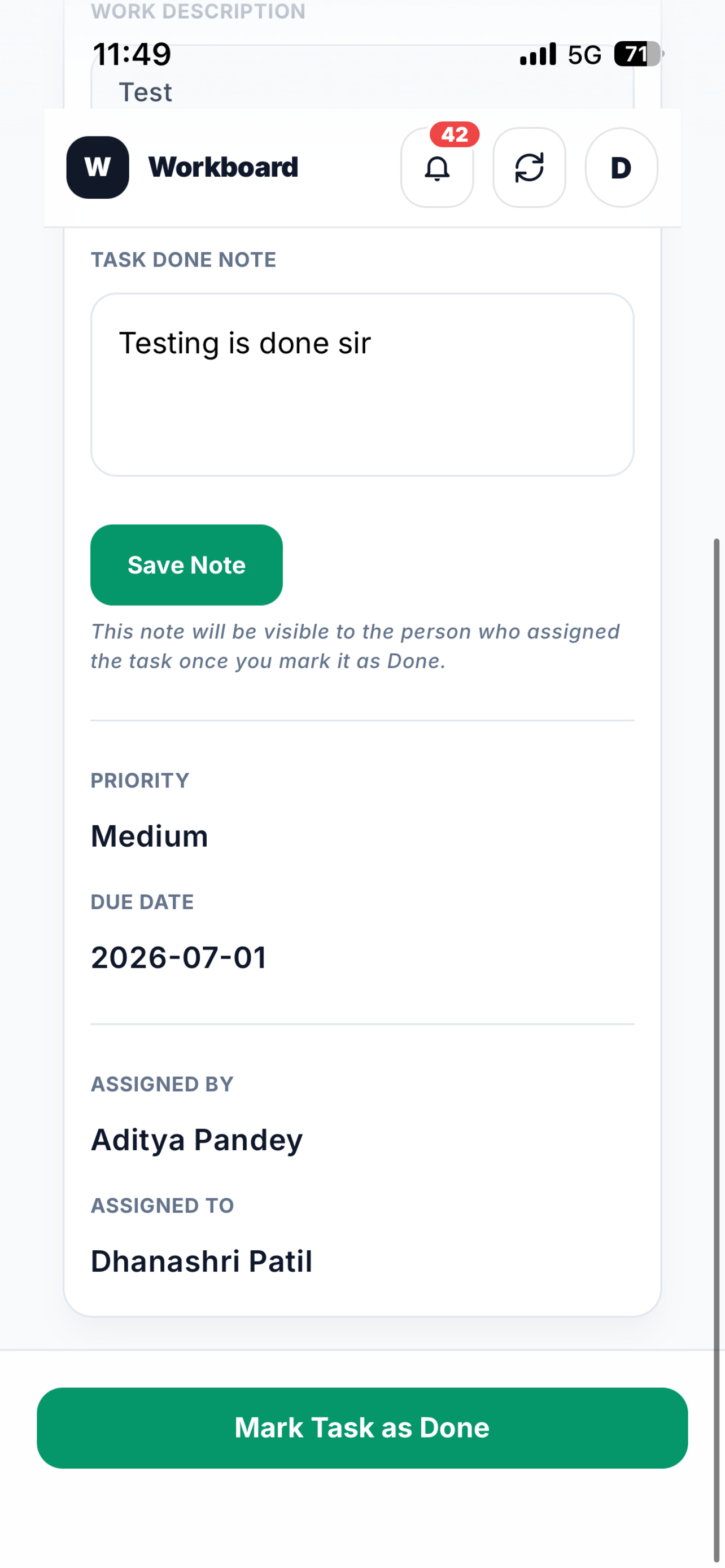Workboard ITS screenshot 8
