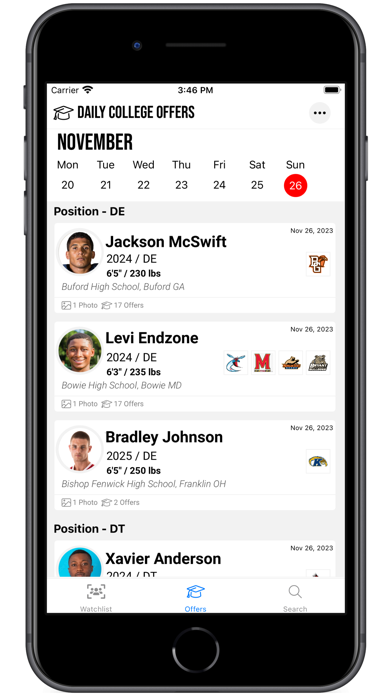 UCWatchList Screenshot