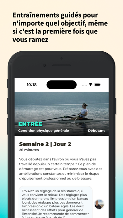 Screenshot #3 pour Rowing Machine Workouts Rameur