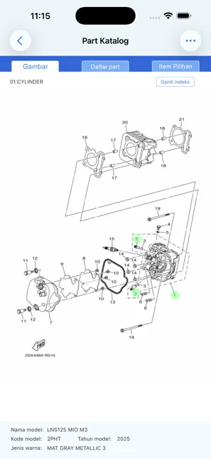 YAMAHA Parts Catalogue IDN iPhone screenshot 4