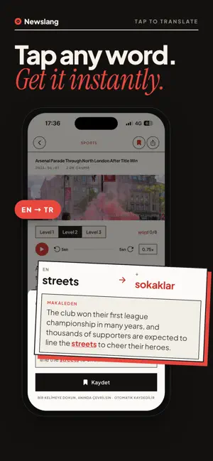 Newslang - Daily English screenshot 2