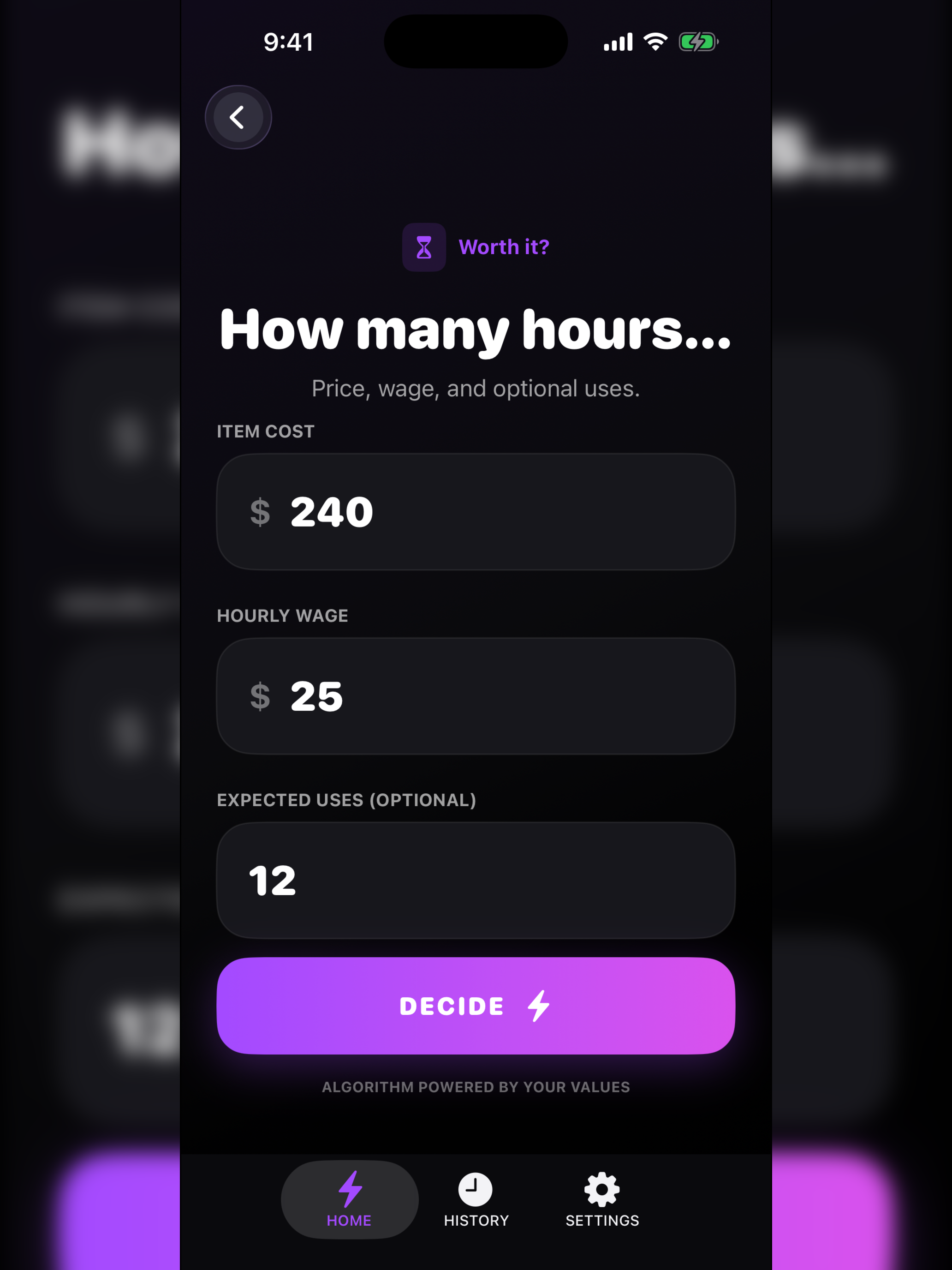 Worth It Buy Calculator